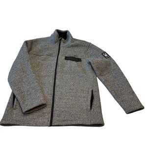 Spyder Men's Full Zip Fleece Jacket Gray‎ Speckled L